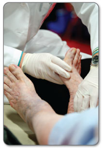First your Doctor will perform a physical exam of your foot.